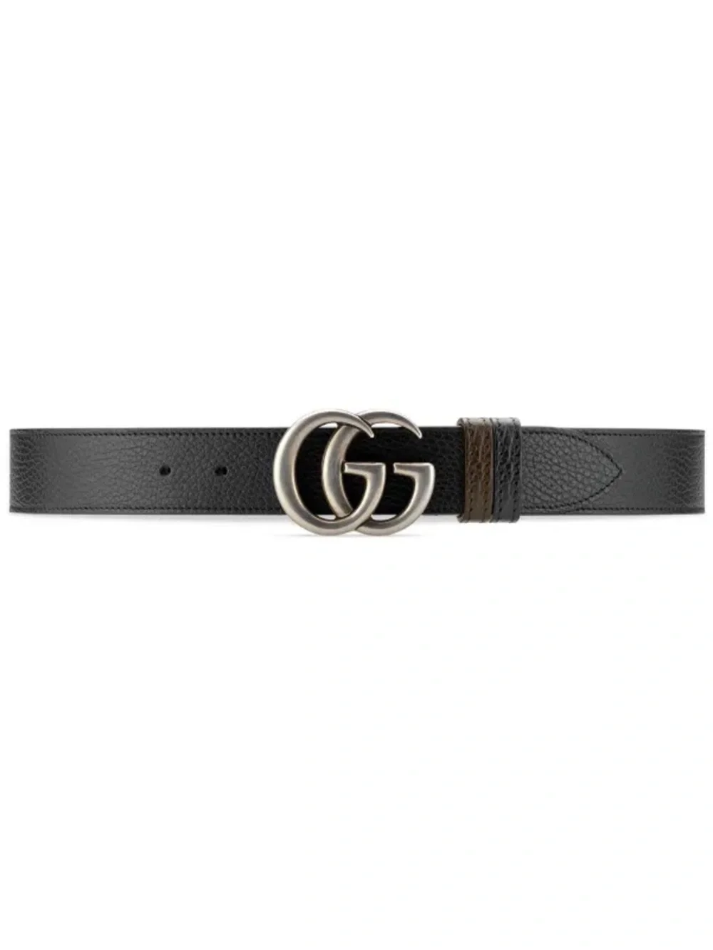 Gucci reversible Leather Men's Belt with Silver Interlocking G Buckle